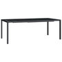 Voir la diapositive 2 : VIDAXL Table de jardin anthracite 200x100x72 cm acier
