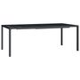 Voir la diapositive 2 : VIDAXL Table de jardin anthracite 200x100x72 cm acier