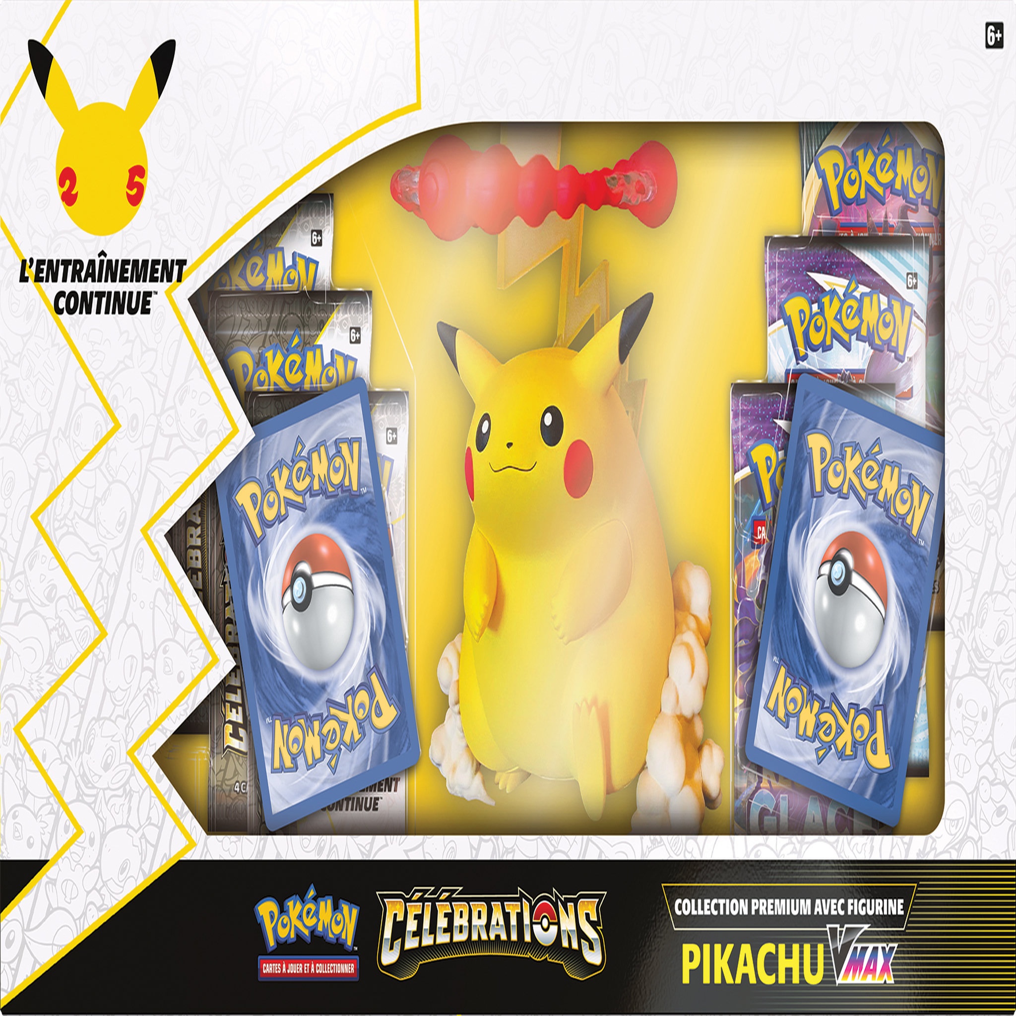 Voir la diapositive 2 : ASMODEE Coffret Pokémon Figurine géante 25 ans
