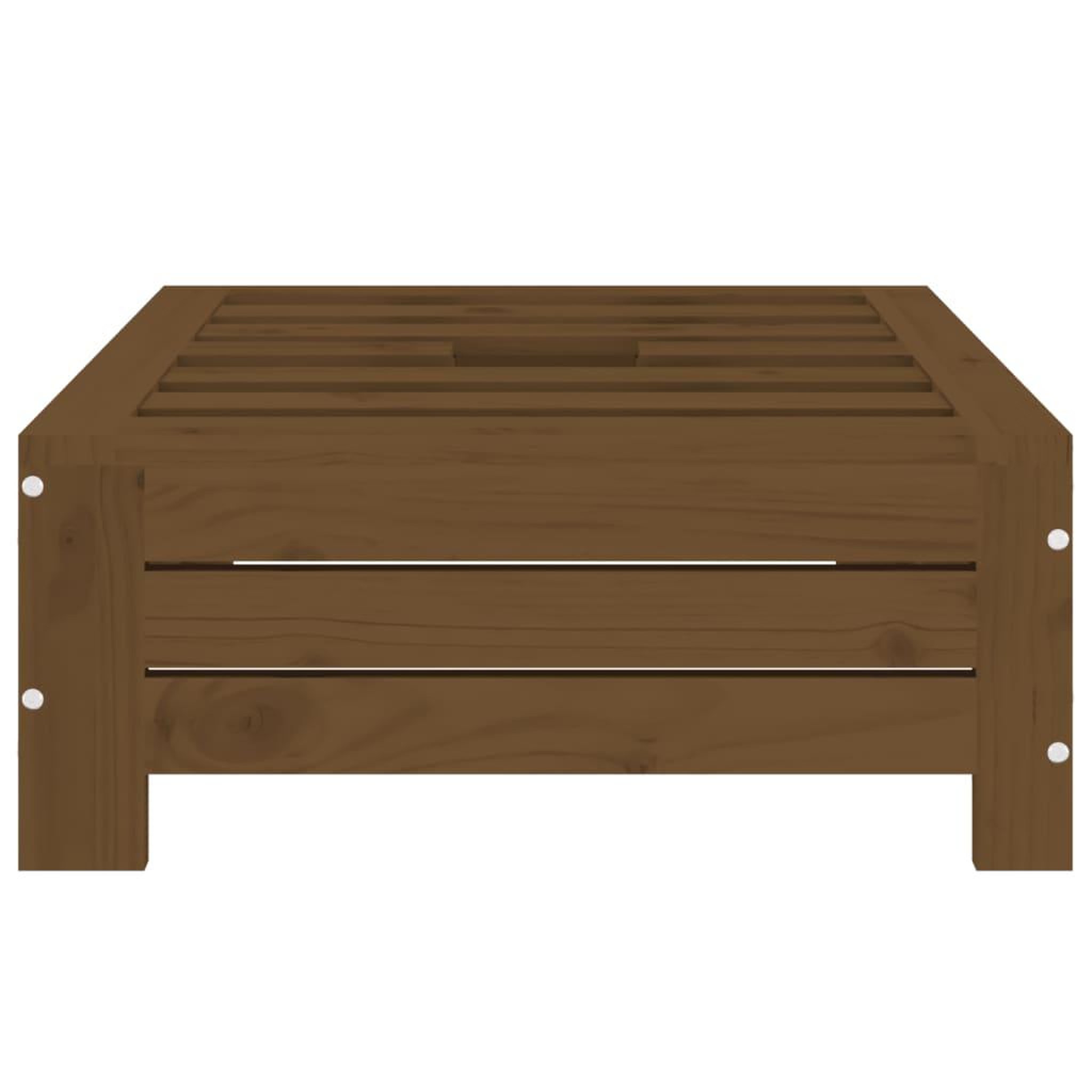 Voir la diapositive 5 : VIDAXL Couvercle de base de parasol marron miel bois massif de pin