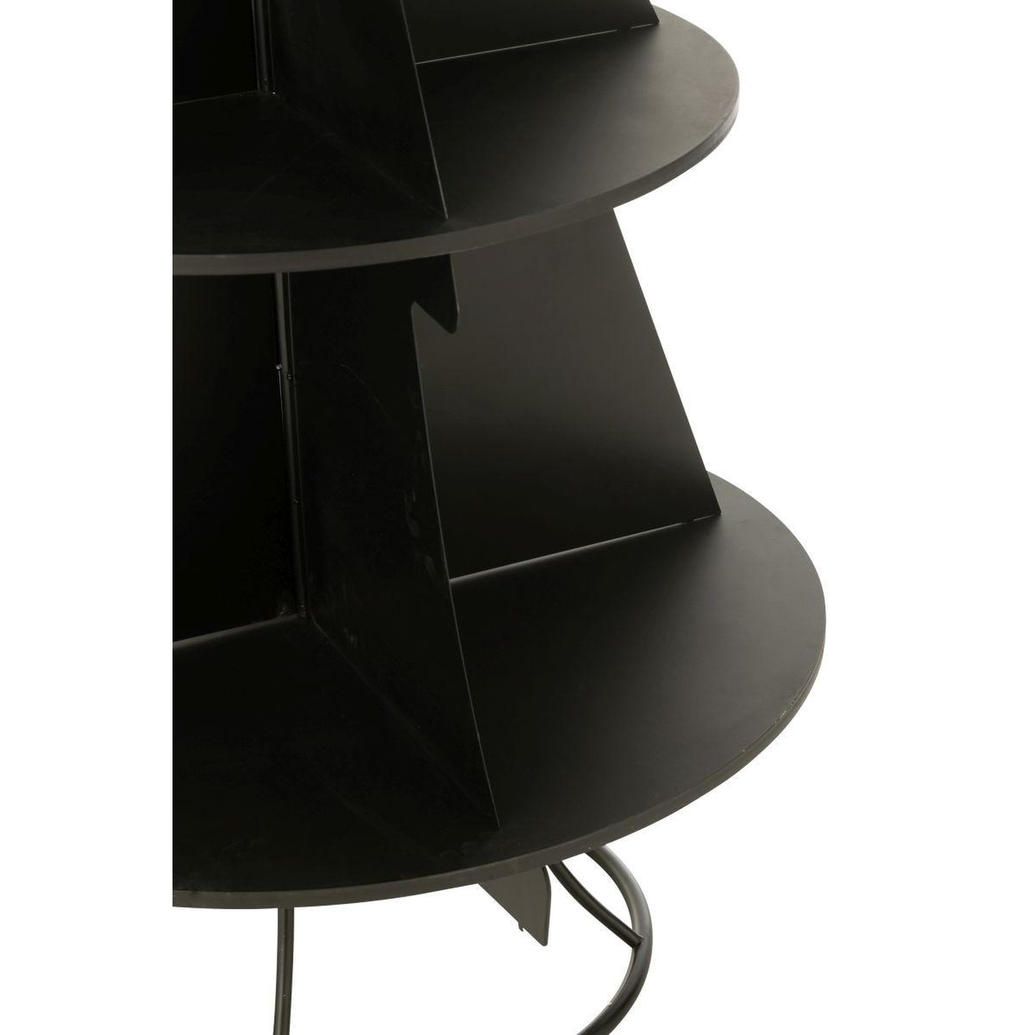 Voir la diapositive 3 : J-LINE Étagère sapin 4 niveaux  xmas  214cm noir
