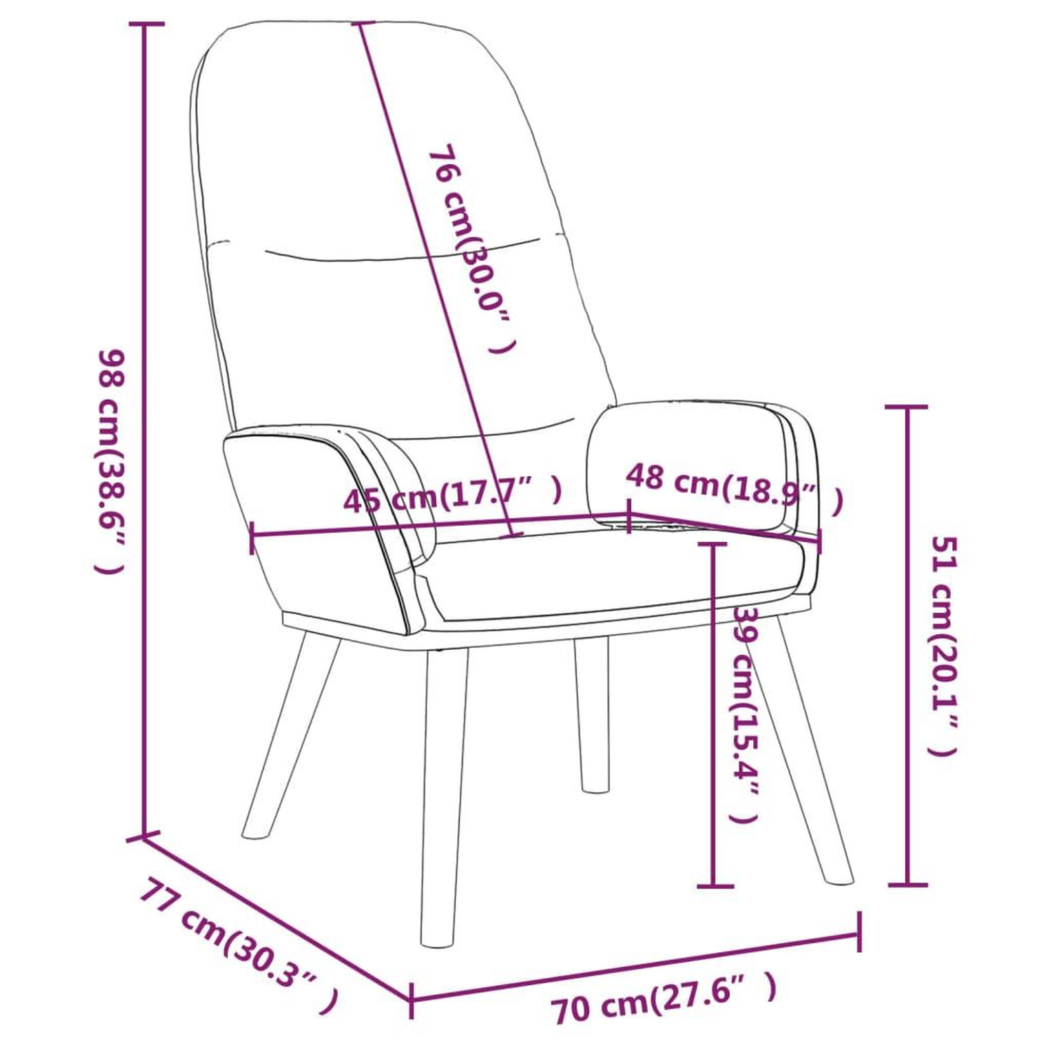 Voir la diapositive 6 : VIDAXL Chaise de relaxation Creme Tissu