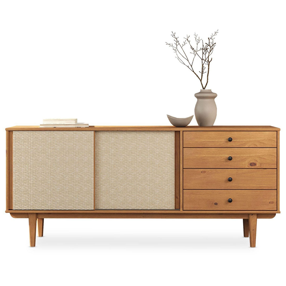 IDIMEX Buffet SIMONA L 175 cm en bois massif