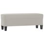 Voir la diapositive 2 : VIDAXL Banc Gris clair 100x35x41 cm Tissu microfibre