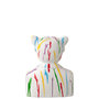 Voir la diapositive 3 : Paris Prix Buste Léopard  Tâches de Peinture  31cm Blanc