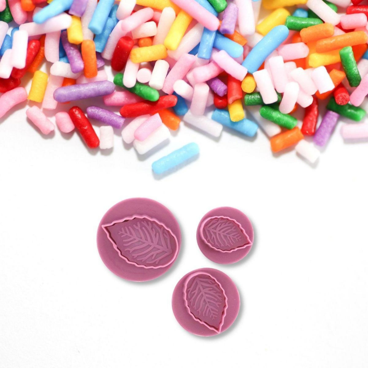 ZENKER Lot de 3 emporte-pièces poussoir motif feuille Zenker Sweet Sensation