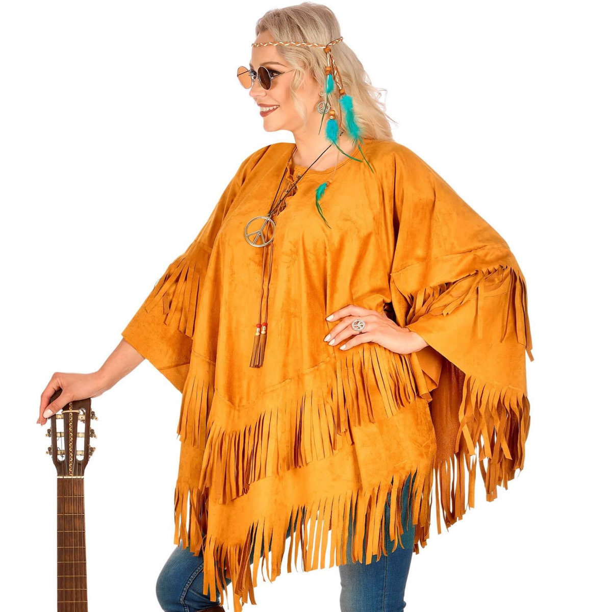WIDMANN Poncho Daim - Hippie - Femme - Standard