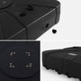 Voir la diapositive 3 : SWEEEK Pied pour parasol déporté remplissable 100L en plastique noir avec roulettes - Base à lester