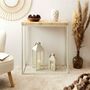Voir la diapositive 6 : Paris Prix Console en Bois  Rondin  84cm Naturel