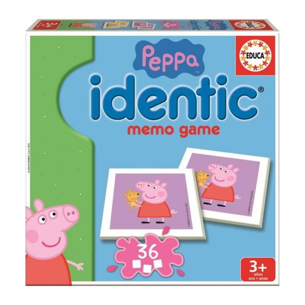 EDUCA Mémoire Peppa Pig - EDUCA - Idendit - Forme des paires - Garçon et Fille - 3 ans et plus