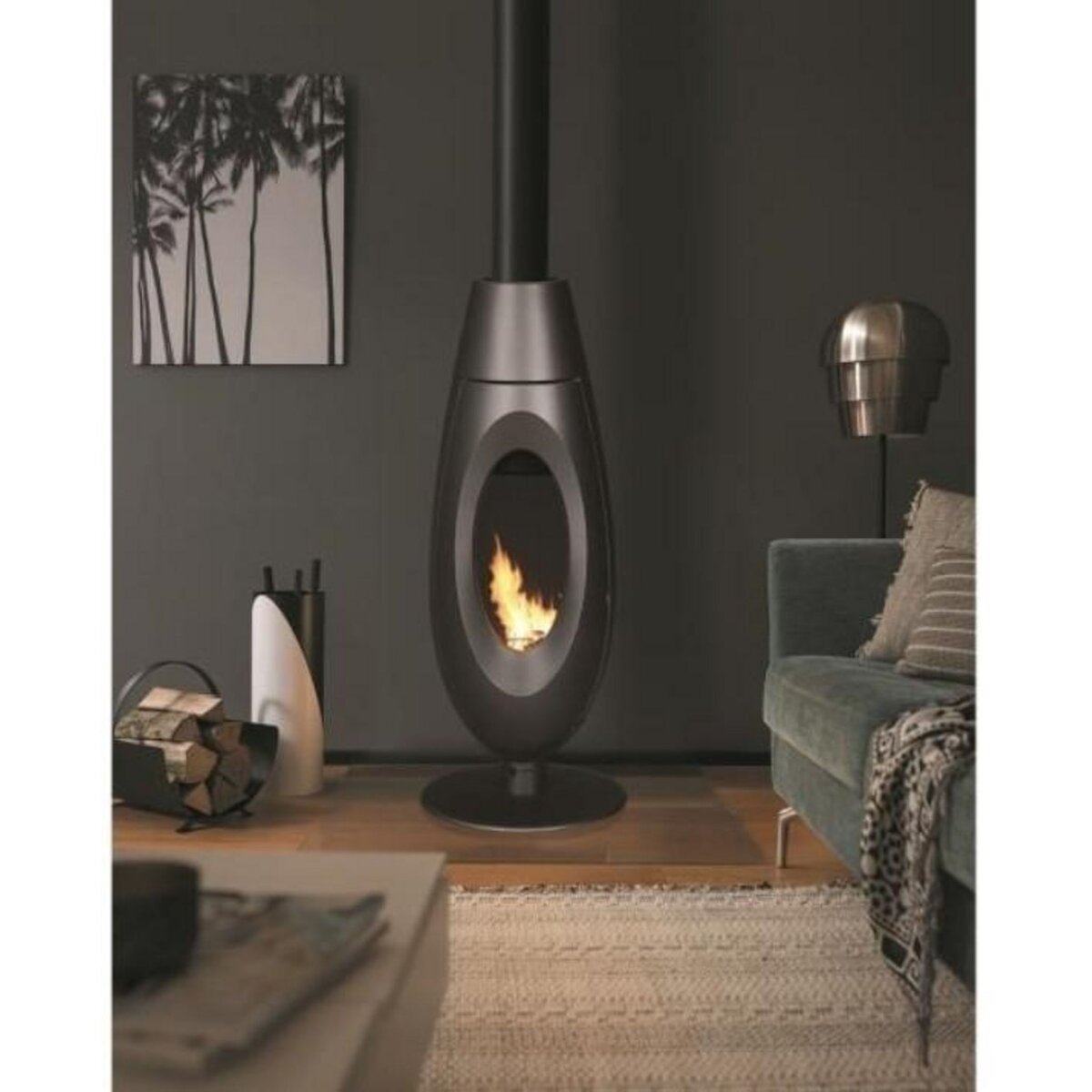Invicta Poêle à bois fonte 5kw anthracite - p614904