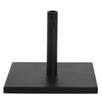 OUTSUNNY Pied de parasol base de lestage parasol carré dim. 40L x 40I x 43H cm poids net 11 Kg ciment métal noir