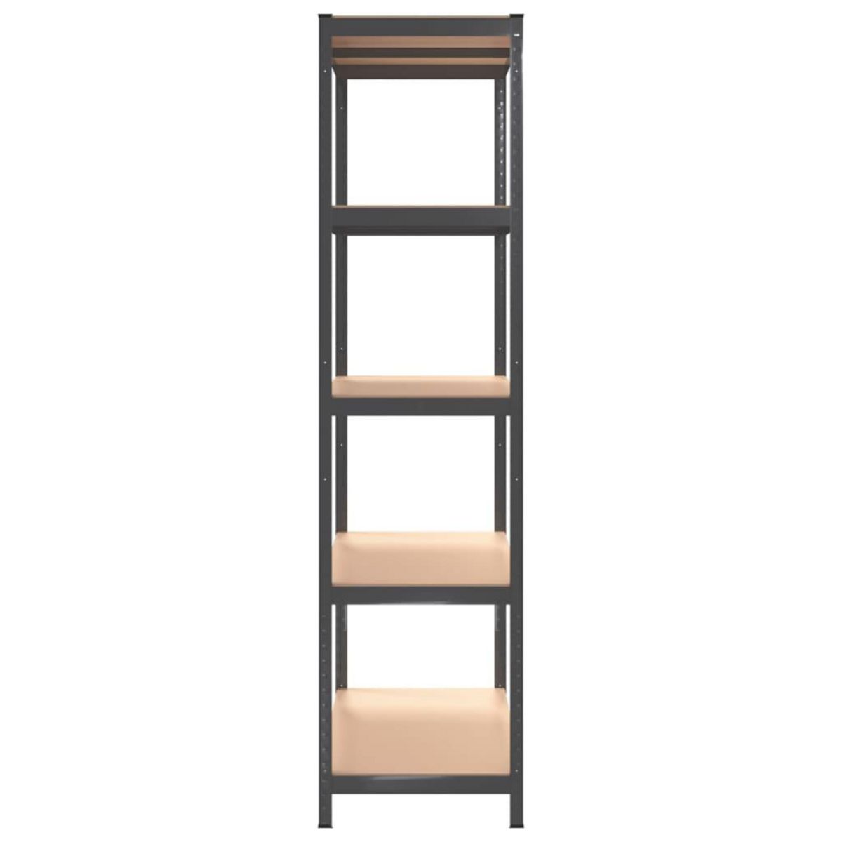 VIDAXL Etagere de rangement 5 niveaux Anthracite Acier bois ingenierie