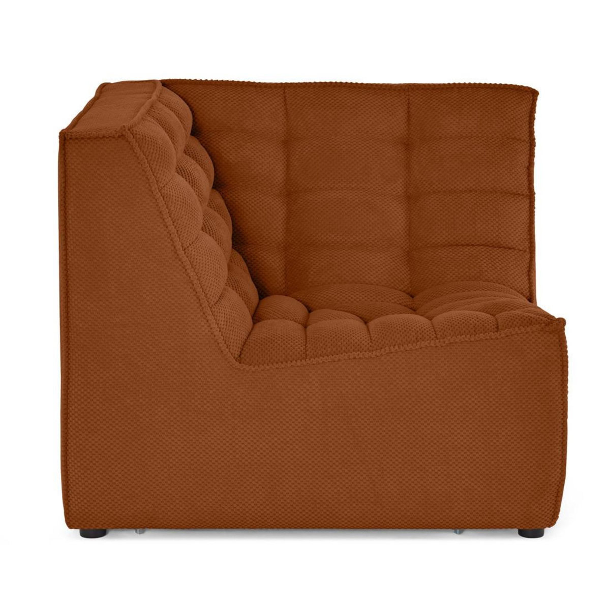 LISA DESIGN Ellie - module d'angle en velours texturé