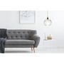 Voir la diapositive 2 : Paris Prix Lampe Suspension en Verre  Neptun  26cm Transparent