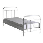 Paris Prix Lit Enfant Métal  New York  90x200cm Blanc