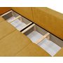 Voir la diapositive 4 : BEST MOBILIER Nicole - canapé droit 4 places convertible avec coffre en tissu