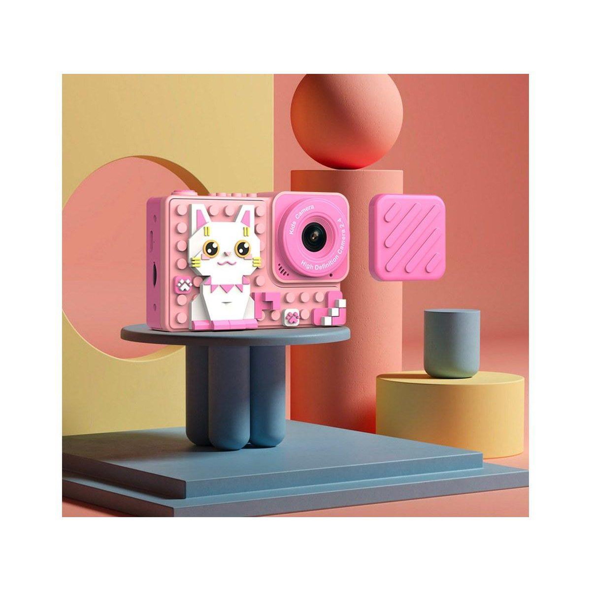 Voir la diapositive 2 : 1001JOUETS Appareil Photo Enfant - 18MP, Objectif 180°, Écran 2,4 , Mini-Jeux et Filtres - Chat