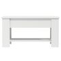 Voir la diapositive 4 : VIDAXL Table basse blanc 101x49x52 cm bois d'ingenierie