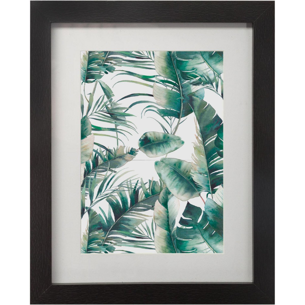 ATMOSPHERA 5 Cadres photos muraux Tropical - Noir