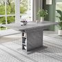Voir la diapositive 3 : MERAX Table à Manger 110(130) X 70 X 75cm Extensible Avec Rangement