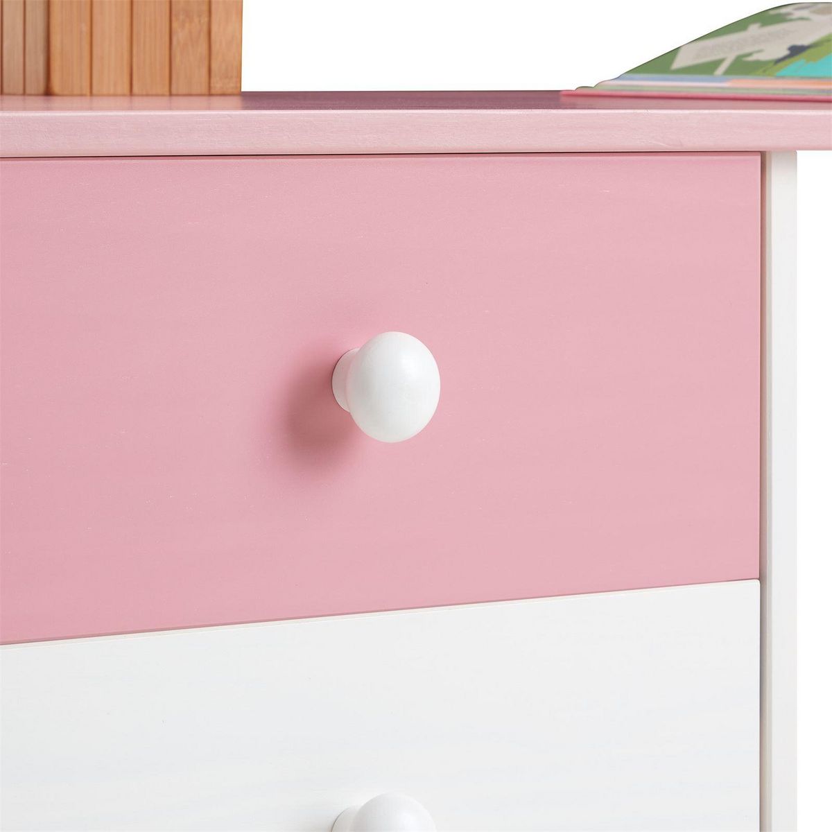 IDIMEX Bureau en pin ARNE avec 4 tiroirs