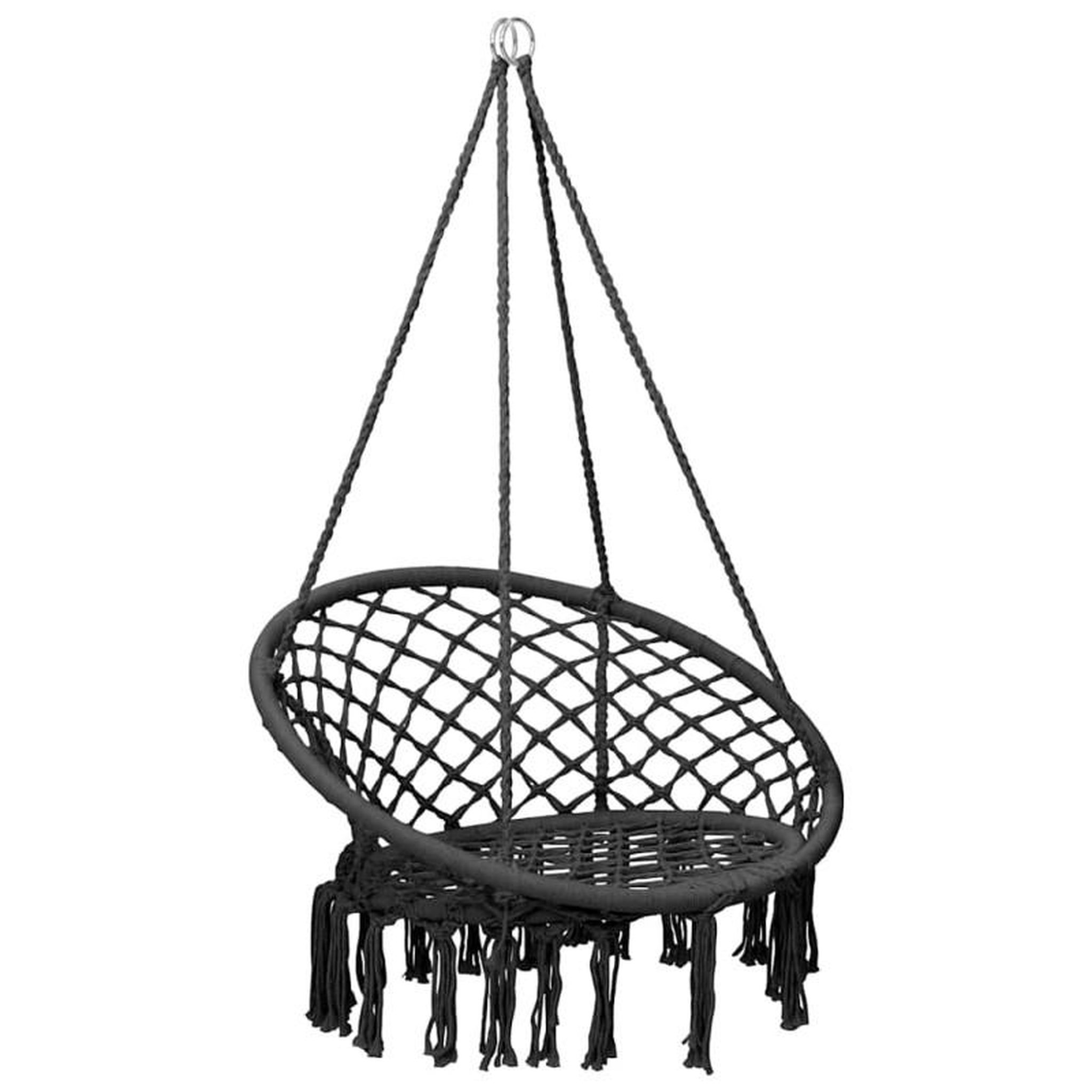 Voir la diapositive 2 : VIDAXL Chaise à bascule en hamac 80 cm Anthracite
