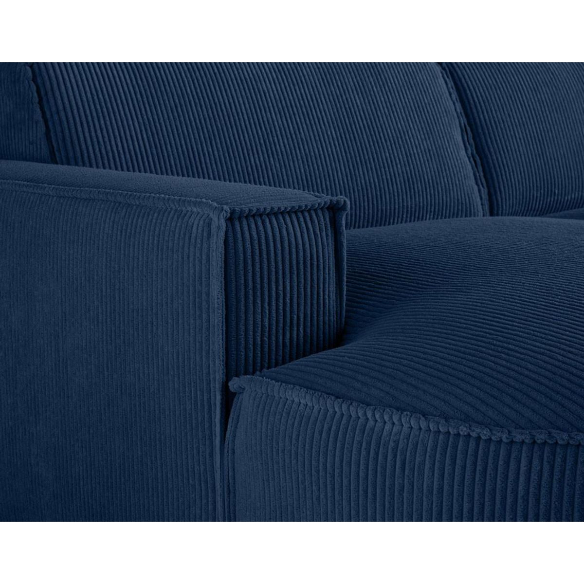 LISA DESIGN Spiaggia - canapé d'angle gauche - 5 places - en velours côtelé