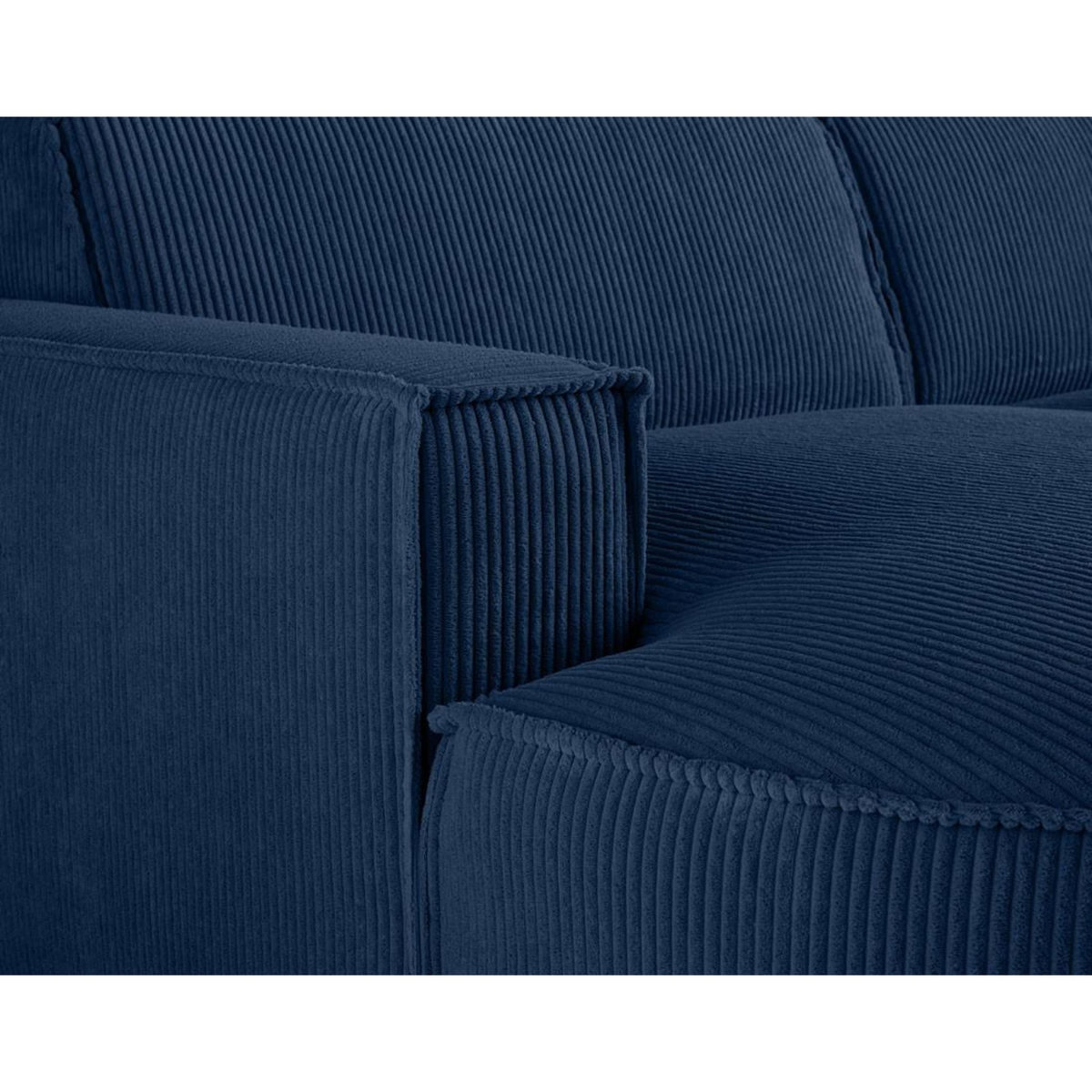 LISA DESIGN Spiaggia - canapé d'angle gauche - 5 places - en velours côtelé