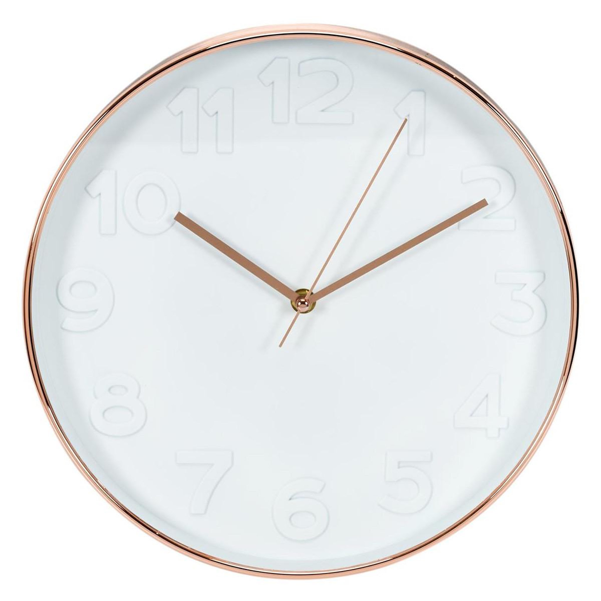 The Home Deco Factory Horloge murale  gold  30cm blanc & cuivre