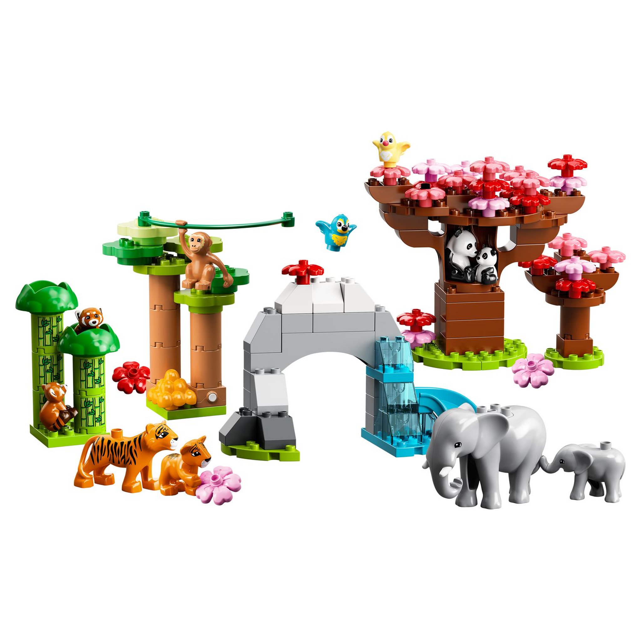 Voir la diapositive 3 : LEGO DUPLO 10974 Animaux Sauvages d&rsquo;Asie, Jouet et Figurines de Pandas, Oiseaux et Tigres