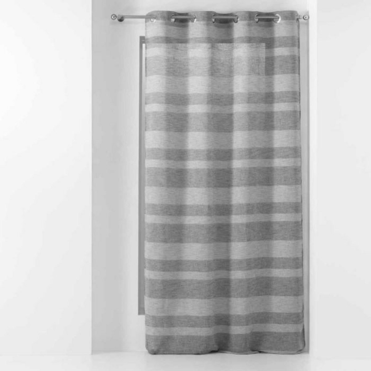 Paris Prix Rideau Voilage à Œillets  Palerma  140x240cm Gris