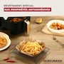 Voir la diapositive 6 : Fackelmann Lot de 300 Moules en papier air fryer ronds 16 cm Fackelmann