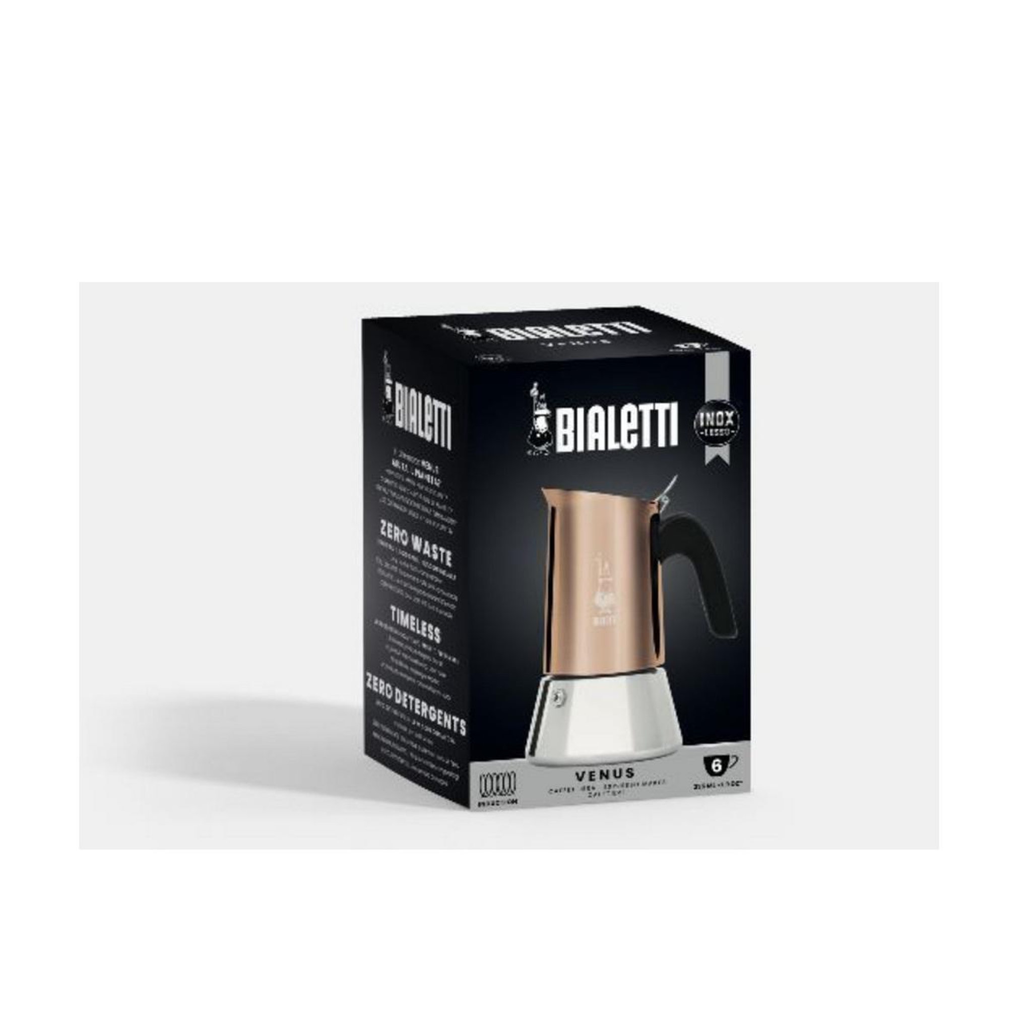 Voir la diapositive 2 : BIALETTI Cafetière italienne 6 tasses induction cuivre - 0007285/cn