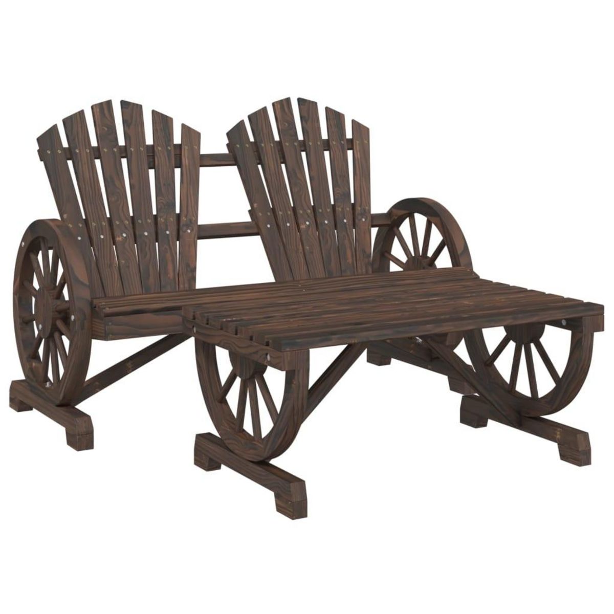 VIDAXL Salon de jardin 4 pcs bois de sapin massif