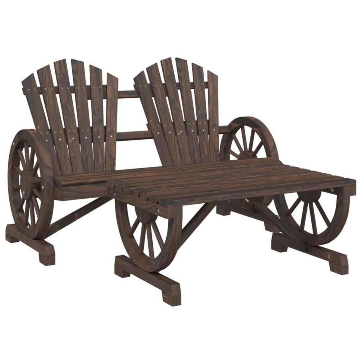 VIDAXL Salon de jardin 4 pcs bois de sapin massif