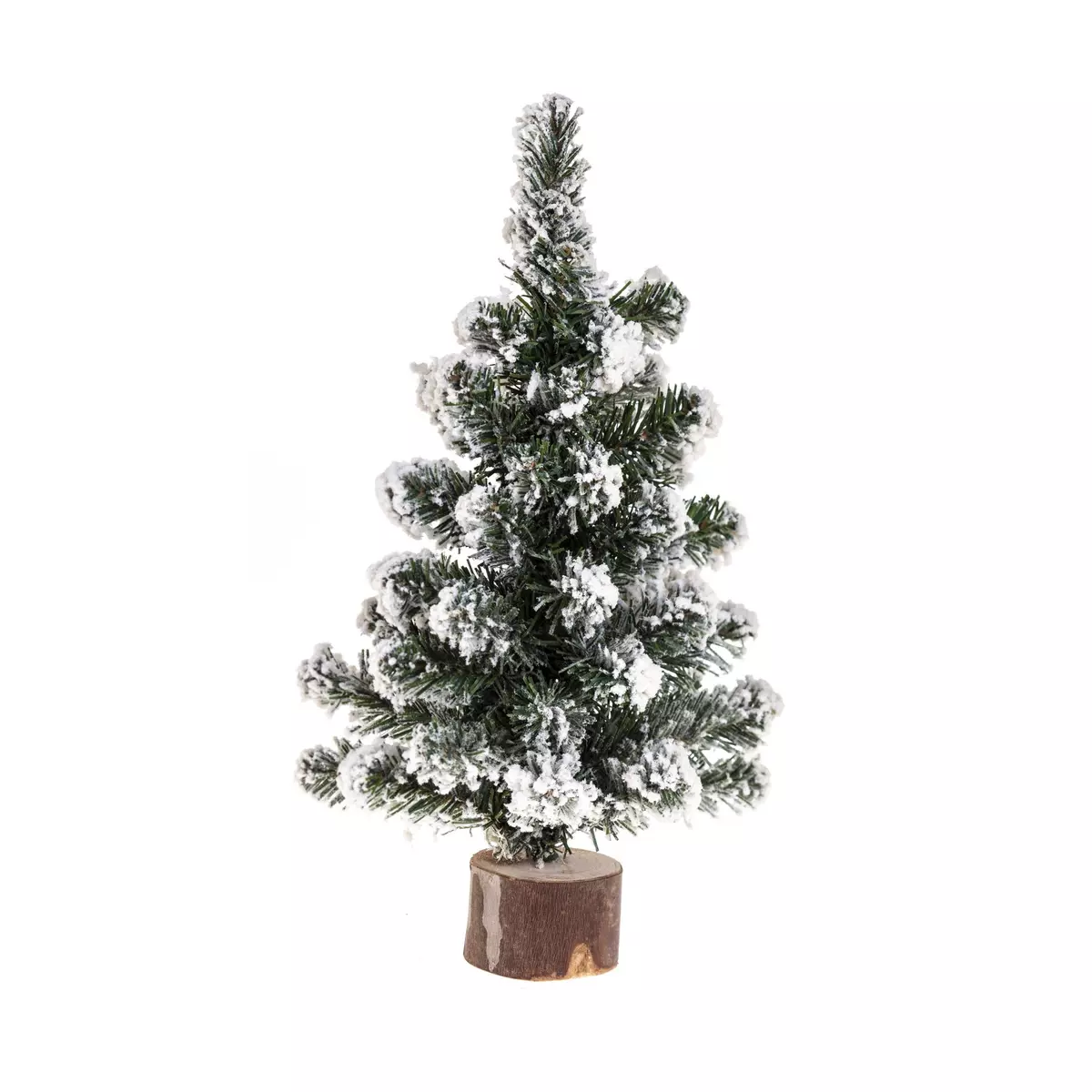 FEERIC LIGHT & CHRISTMAS Sapin de Noël artificiel Blooming effet enneigé - H. 25 cm - Vert et blanc