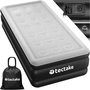 Voir la diapositive 1 : tectake Matelas gonflable avec pompe électrique sac de transport inclus 200x101x44cm