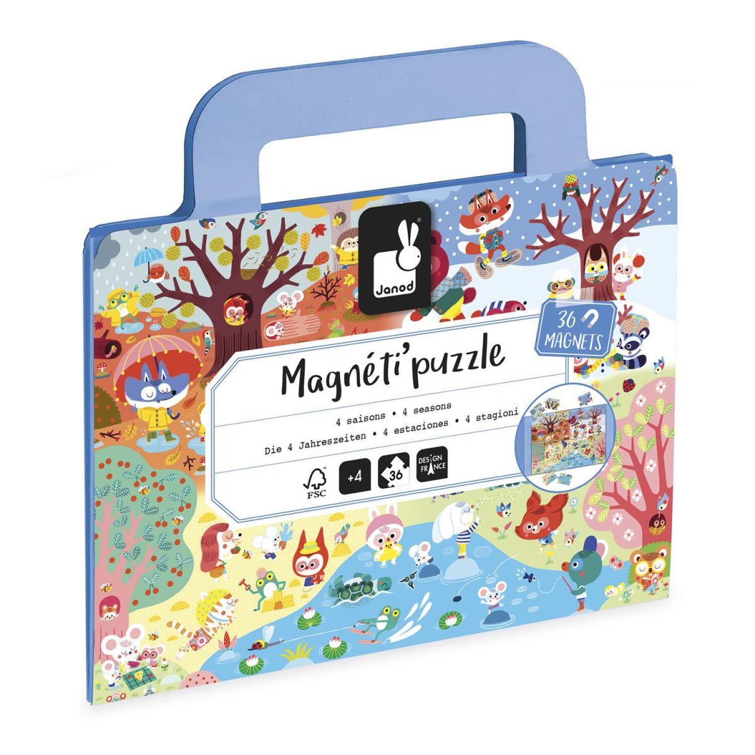 Magnéti'puzzle 4 saisons 36 pièces Juratoys Janod - vue 9
