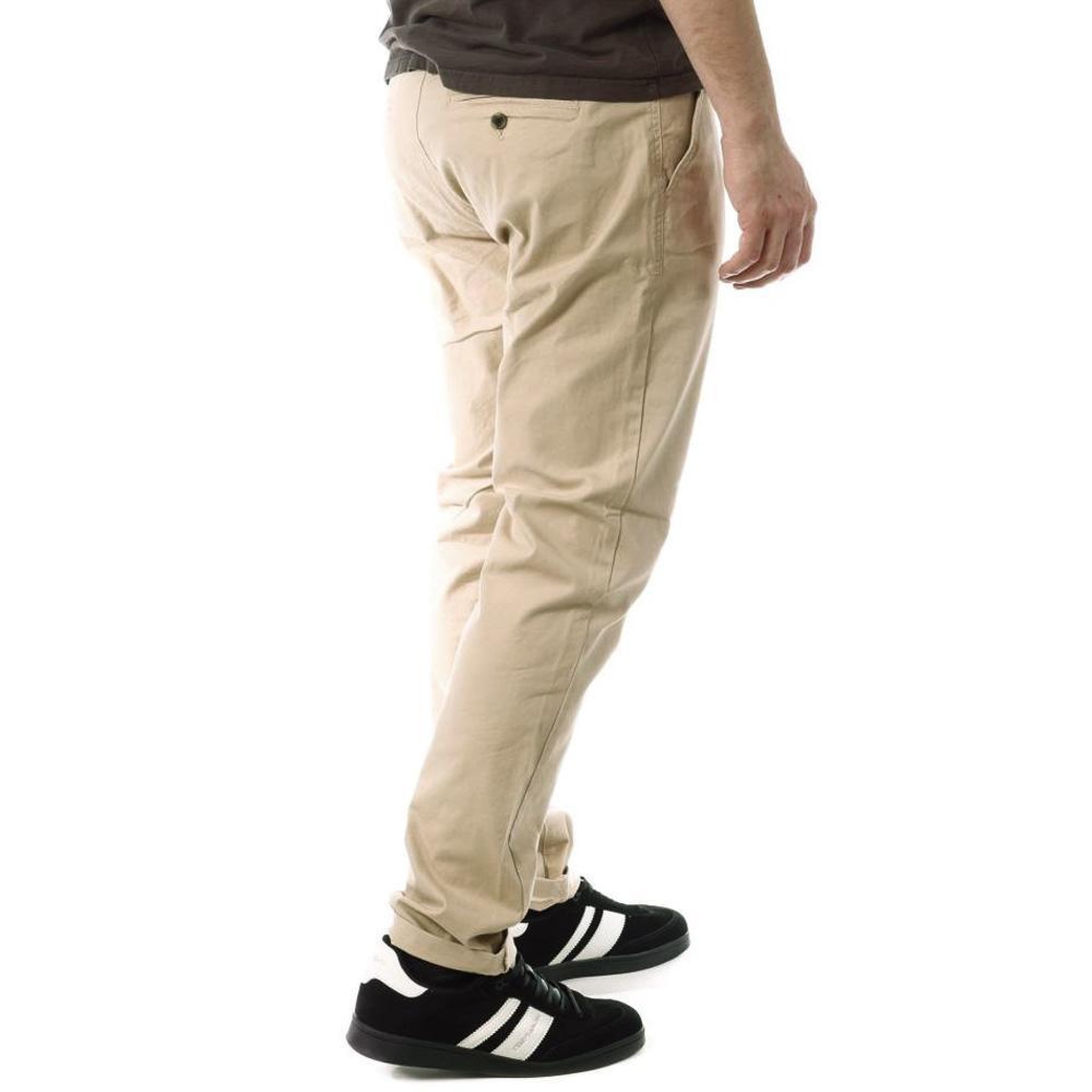 Voir la diapositive 2 : PANAME BROTHERS Pantalon Chino Beige Foncé Homme Paname Brothers Costa1