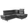 Voir la diapositive 1 : BEST MOBILIER Lisbona - canapé d'angle droit convertible - 5 places - avec têtières