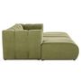 Voir la diapositive 5 : LISA DESIGN Debbie - canapé modulable droit 3 places avec double méridienne - assise profonde - en tissu texturé