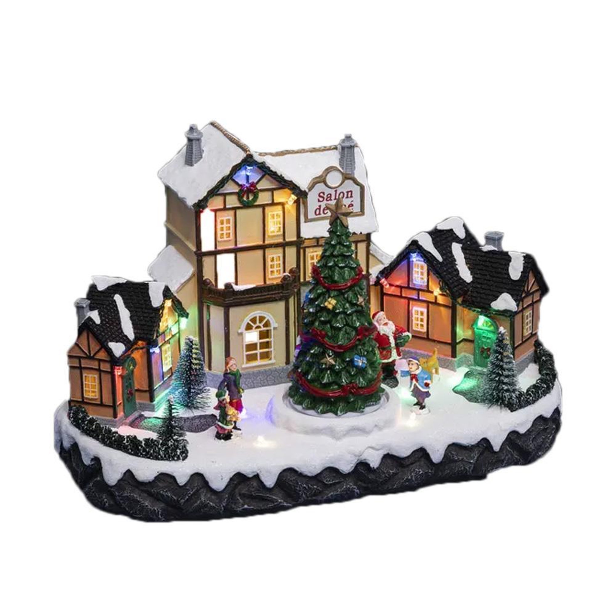 ATMOSPHERA Village de noel illuminer  atmosphera  salon de thé 183274. Coloris disponibles : Multicolore
