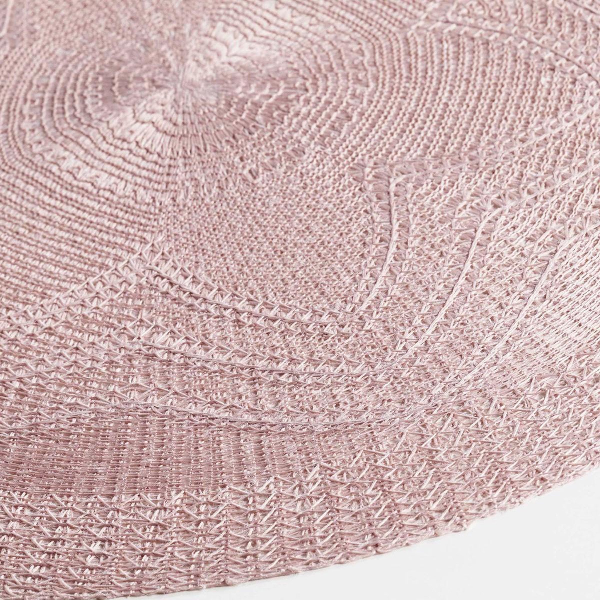 Voir la diapositive 2 : Douceur d'Intérieur Set de table rond  chantelle  38cm rose