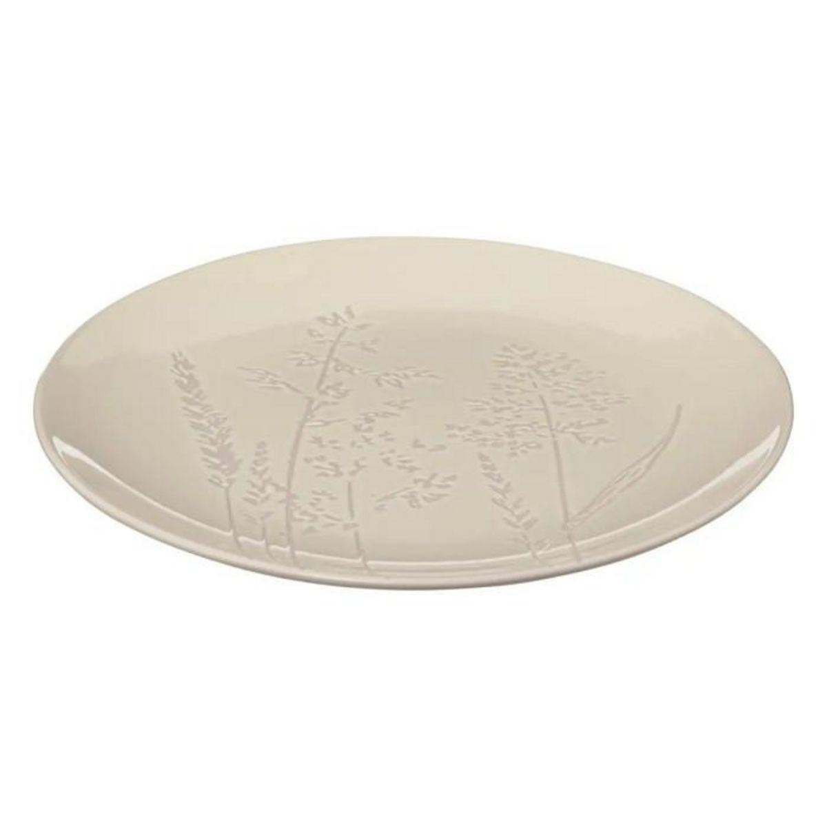 SECRET DE GOURMET Lot de 6 Assiettes Plates  Elsa  27cm Blanc