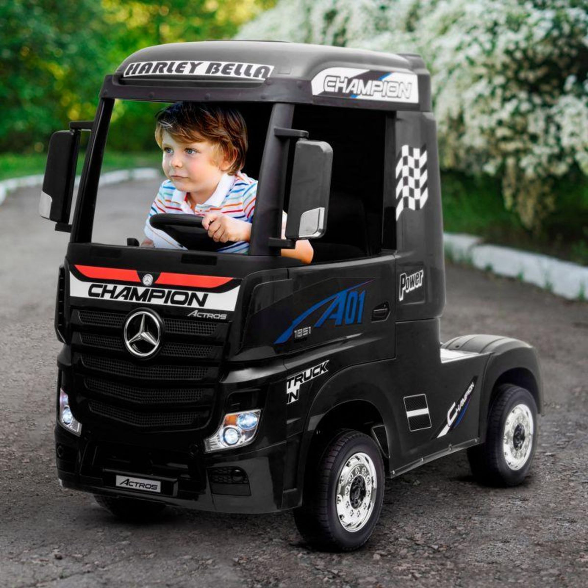 Mercedes Benz Camion Electrique Mercedes Benz 35W pour Enfant avec Télécommande Parentale
