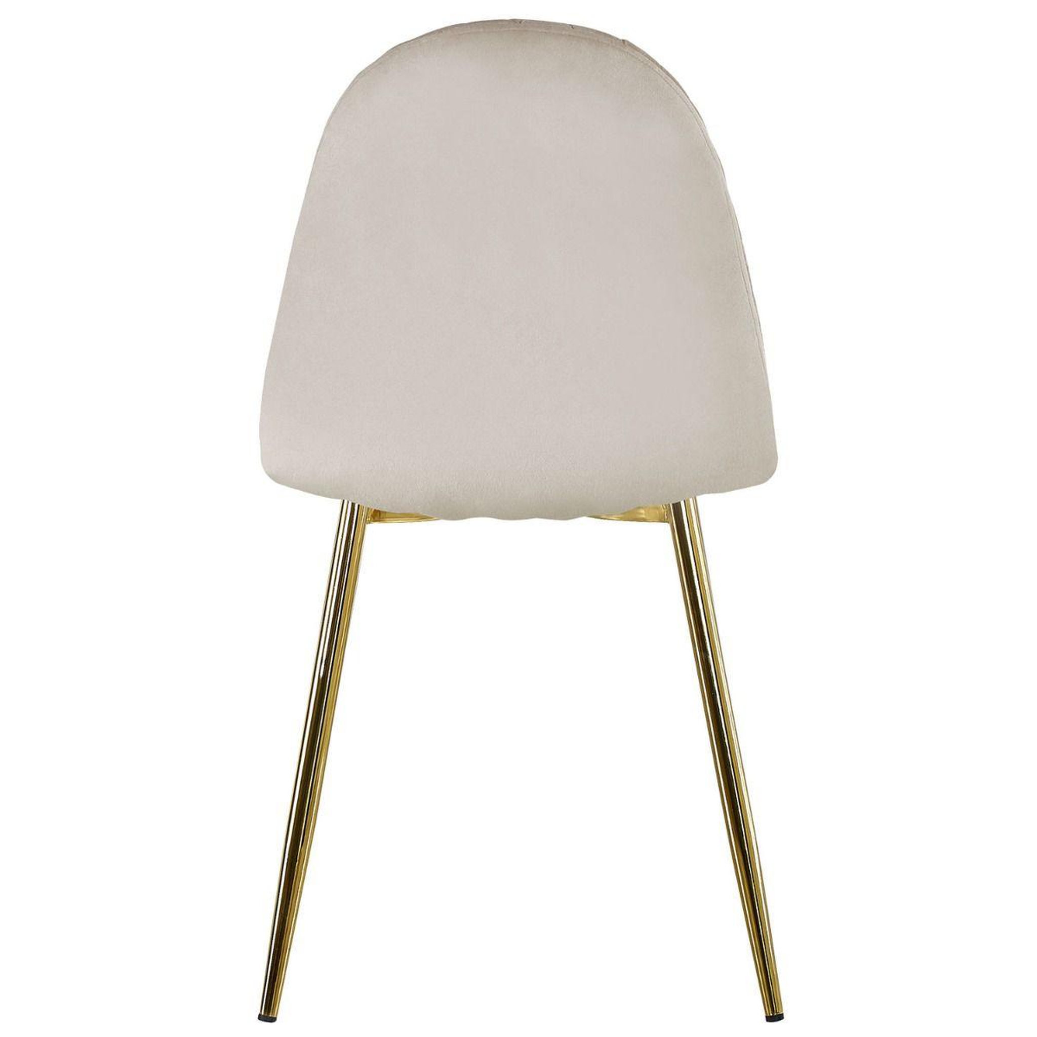 Voir la diapositive 5 : Paris Prix Lot de 4 chaises en velours  waynor  87cm taupe