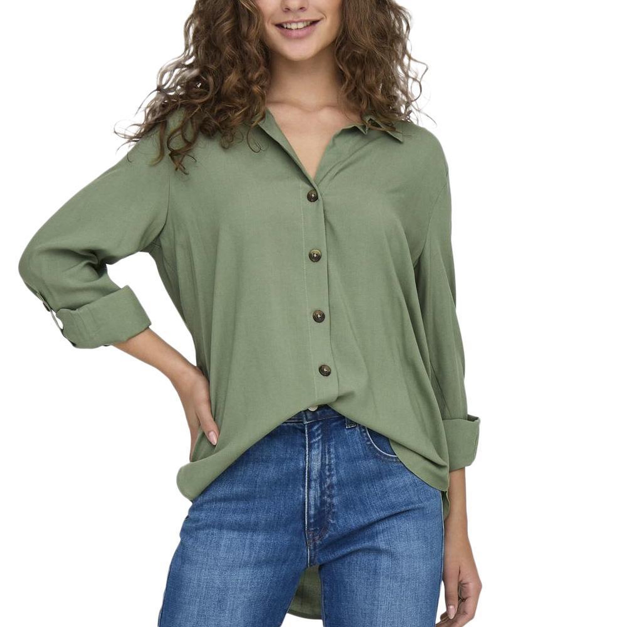 JACQUELINE DE YONG Chemise  Femme JDY Laurel. Coloris disponibles : Vert