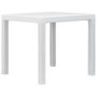 Voir la diapositive 1 : VIDAXL Table de jardin Blanc 79x79x72 cm Plastique Aspect de rotin
