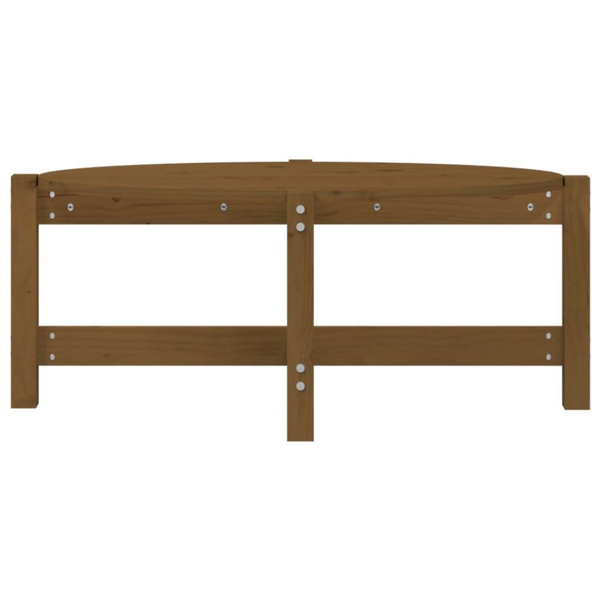 VIDAXL Table basse Marron miel 87x48x35 cm Bois massif de pin